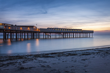 Helsingborg pier at dusk