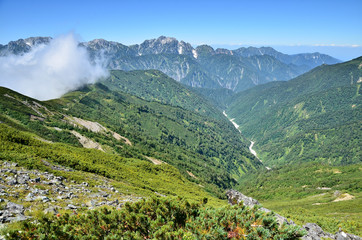 爺ヶ岳から眺める剣岳
