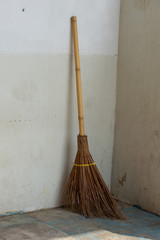 Broom coconut made from natural materials.