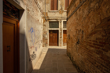 Fototapeta premium Hinterhof in Venedig