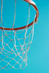 Basketball hoop with net