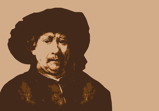 Rembrandt - peintre - portrait - personnage célèbre - artiste peintre - personnage - célèbre - peinture