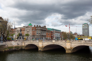 Obraz premium Bridge O'Connell Street Dublin