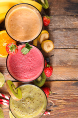 fruit smoothie glasses