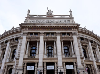 Fototapeta premium Vienna, Austria - December 16, 2017: Historical buildings in Vienna city center