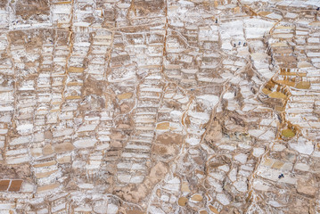 The salt mine of Peru Maras close to Cusco