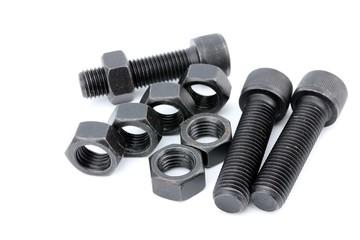 Steel bolt and nut