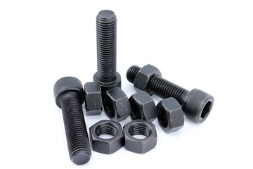 Steel bolt and nut