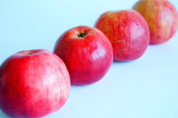Fototapeta na wymiar The red Apples, fruits, fresh.