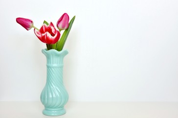 tulips in a vase