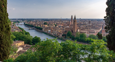 Naklejka premium Verona von Oben