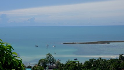 Fototapeta premium Blick über die Süd-Ost Küste von Ko Samui 