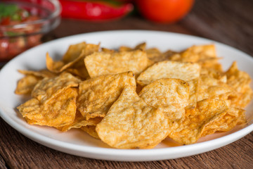Corn tortilla chips.