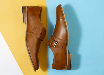 Creative Shoes Images with colorful background 