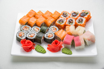Sushi set, Japanese food