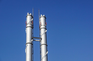 chimneys tower .petrochemical plant detail industry zone
