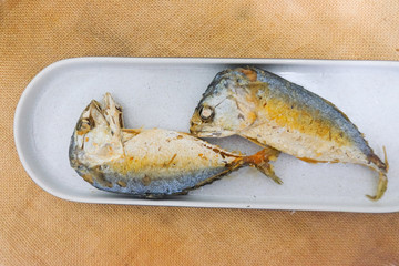 Fried mackerel