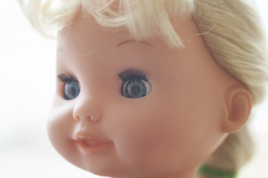 The face of the doll.