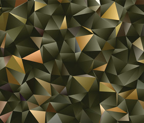 Vector low poly template. Creative abstract illustration with gradient. Triangular pattern for your design works.