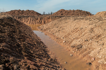 New water catchment canal.