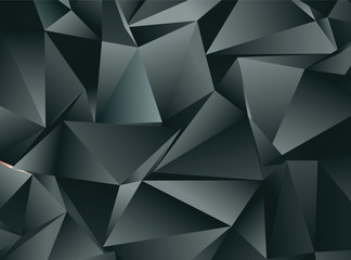 Fototapeta premium Vector low poly template. Creative abstract illustration with gradient. Triangular pattern for your design works.