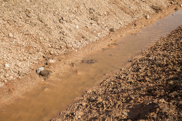 New water catchment canal.