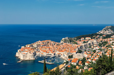 Naklejka premium Dubrovnik, Croatia.The beautiful city on Croatian south coast.