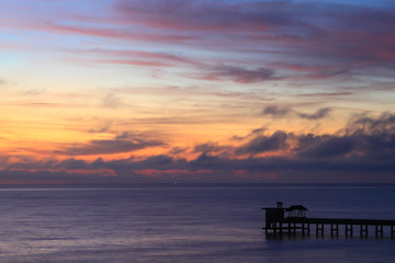 Beautiful sky at twilight time for background 