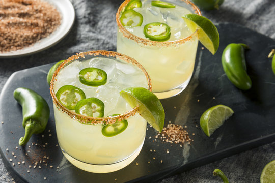 Homemade Spicy Margarita With Limes