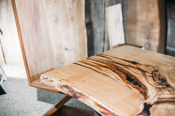 Fototapeta na wymiar wooden solid table oak