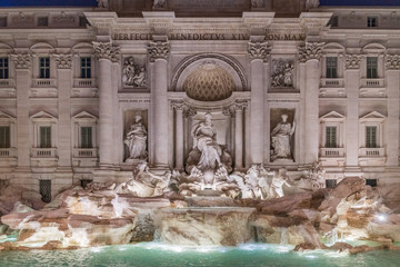 The Trevi Fountain is a fountain in the Trevi district in Rome, Italy, designed by Italian architect Nicola Salvi and completed by Pietro Bracci