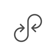 Arrow line icon