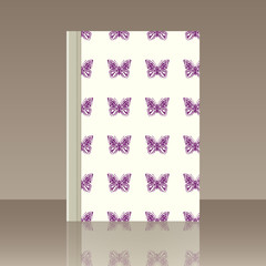 Butterfly and Book. Realistic image of the object