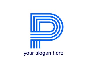 p logo vector