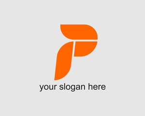 p logo vector - obrazy, fototapety, plakaty