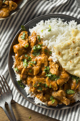 Homemade Indian Butter Chicken with Rice