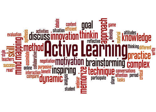 Active learning word cloud concept