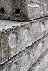 Stack of concrete blocks