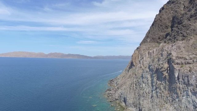 Aerial shots from La Paz bay, Baja California Sur, Mexico.