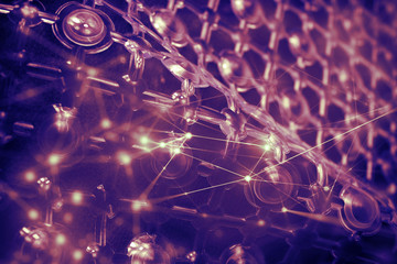 global world economy with background in network concept