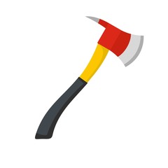 Pickaxe icon. Flat illustration of pickaxe vector icon for web