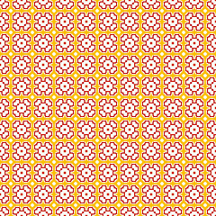 Ancient Geometric pattern in repeat. Fabric print. Seamless background, mosaic ornament, ethnic style.