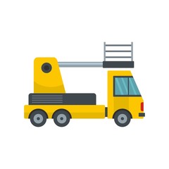 Lorry platform icon. Flat illustration of lorry platform vector icon for web
