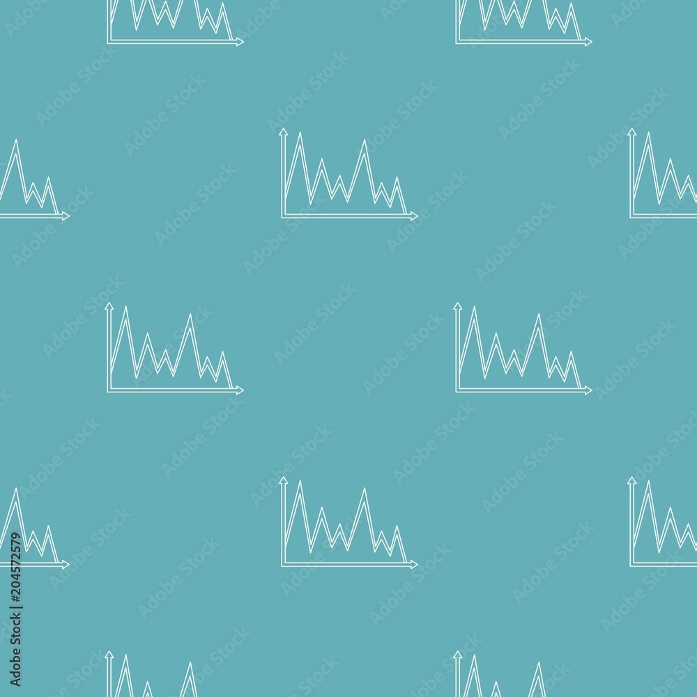 Poster finance graph pattern vector seamless repeating for any web design