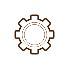 gear Icon vector flat design