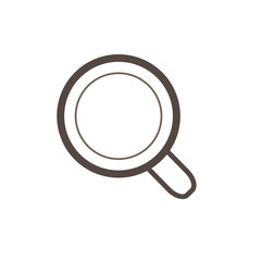 magnifying glass icon. vector and illustration