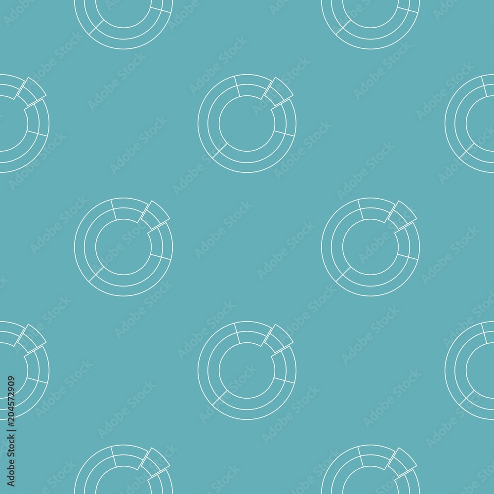 Poster circle chart pattern vector seamless repeating for any web design