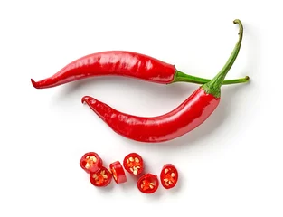 Aluminium Prints Hot chili peppers red hot chili pepper