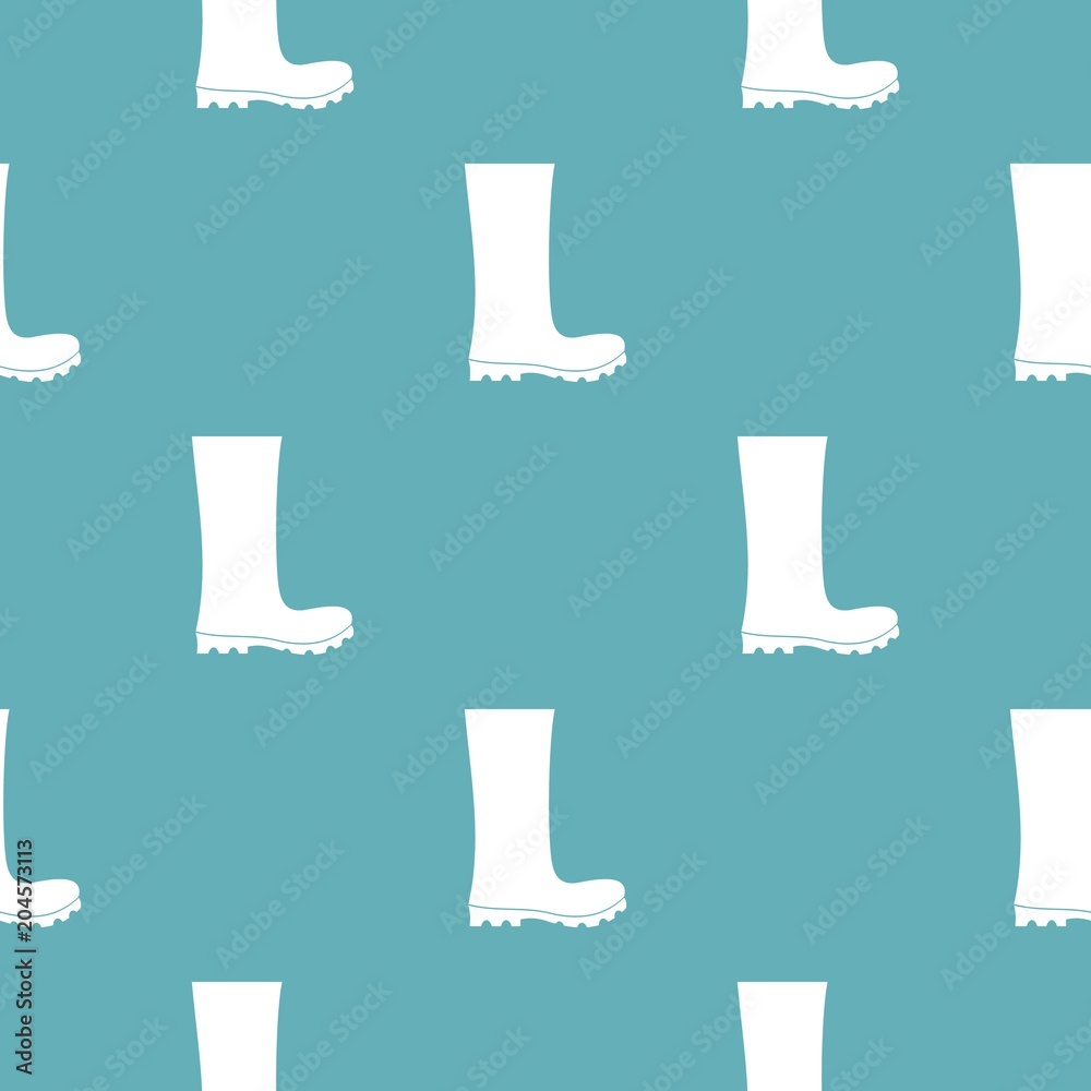 Poster rubber boots pattern vector seamless repeating for any web design