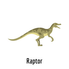 Obraz na płótnie Canvas Raptor icon. Flat illustration of raptor vector icon for web.
